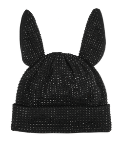 Burberry Crystal Deer Beanie, Wool, Black, MIC, B, 3*